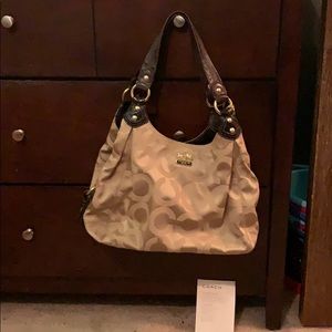 Brown coach purse